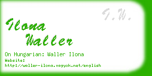 ilona waller business card